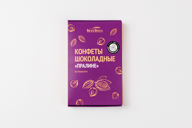 Конфеты шоколадные "Пралине" на мальтите