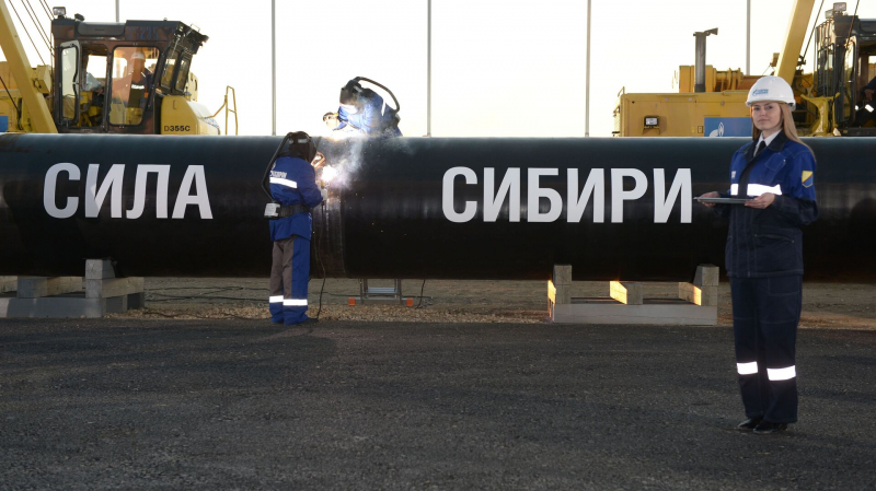 Строительство газопровода "Сила Сибири" завершено в Китае
